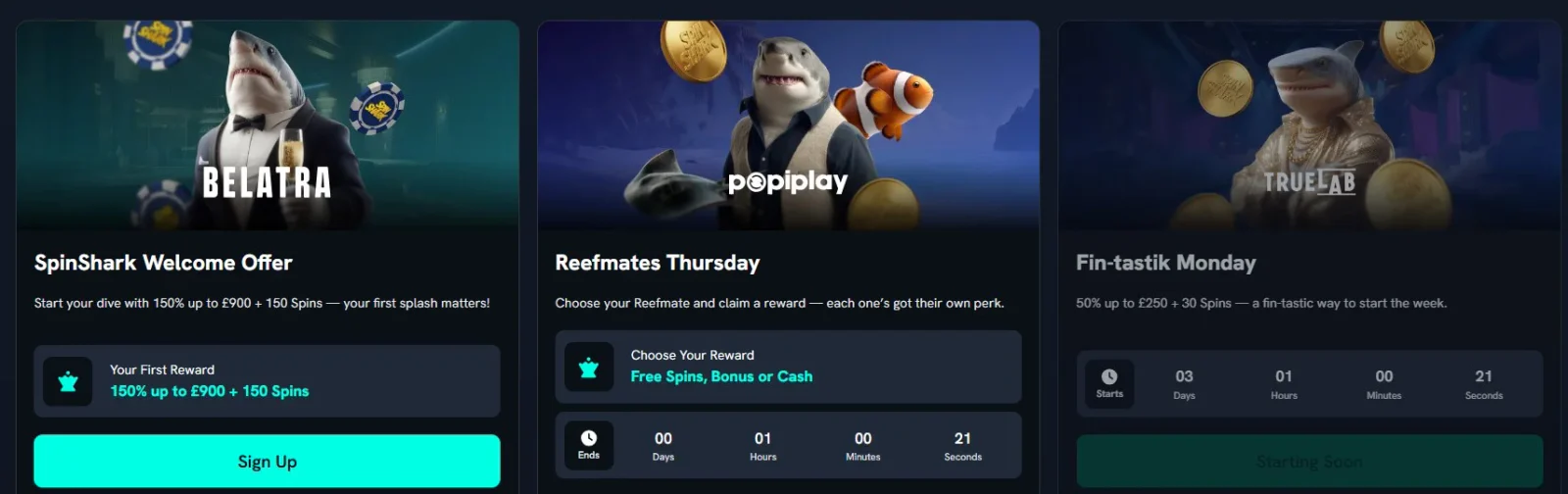 spinshark bonus